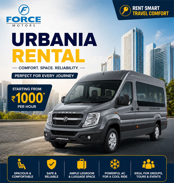 Force Urbania 17 Seater Van rajasthan
